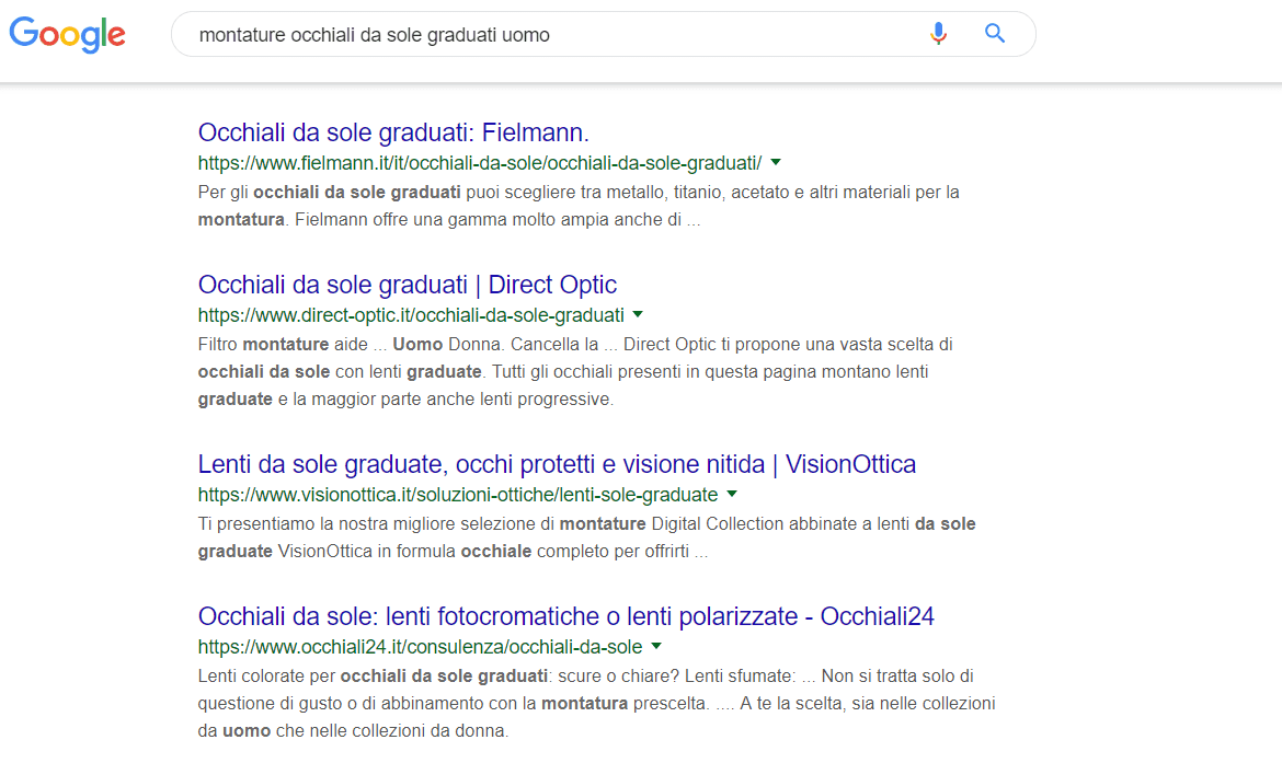 parole chiave sbagliate - SEO