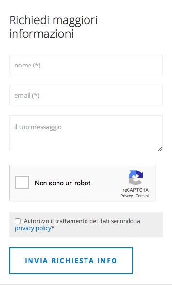 preventivo e-commerce prestashop - form di contatto