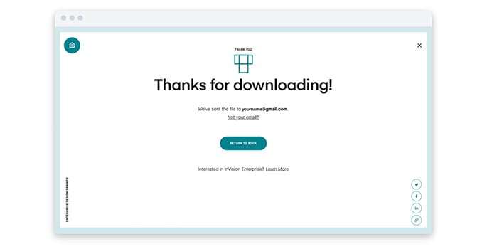 thank you page